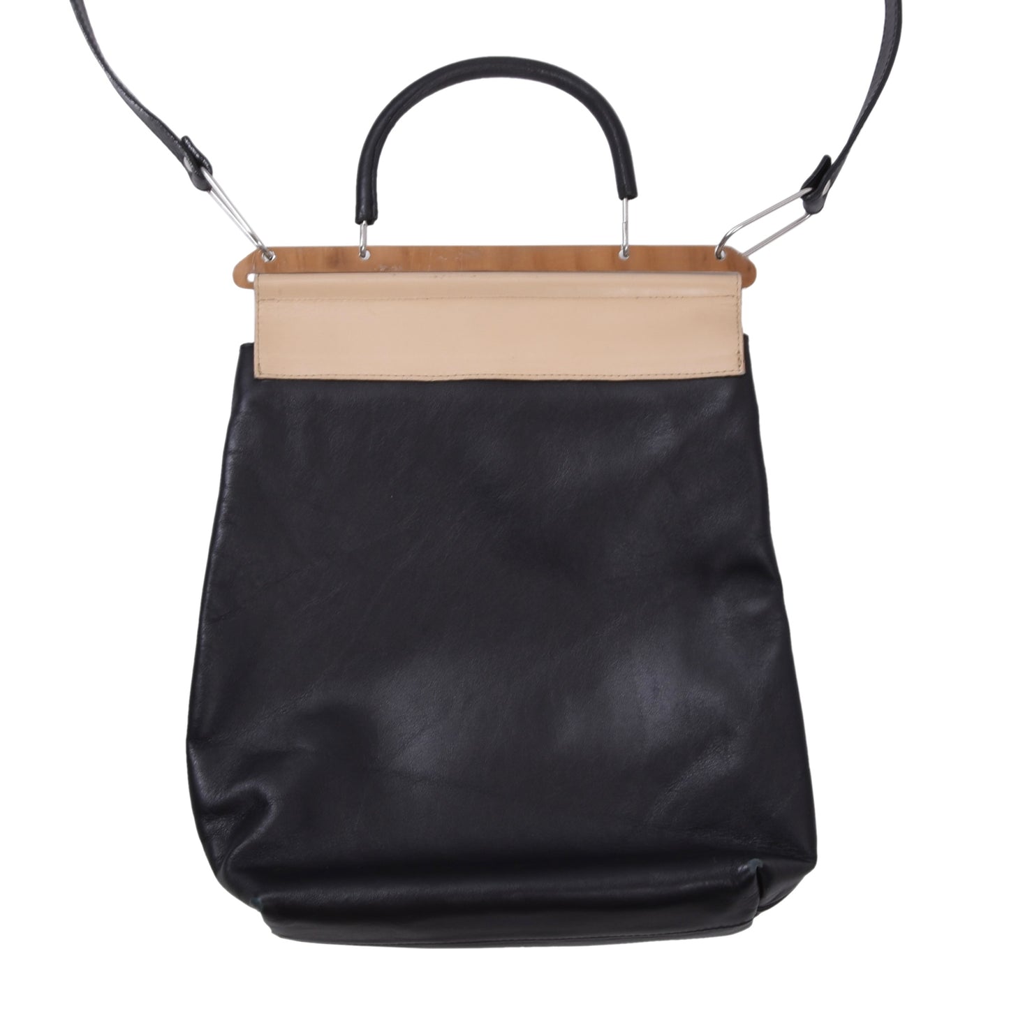 Hommage A Remington x Patrizia Donà Ledertasche 'Elemental' - Schwarz/Beige