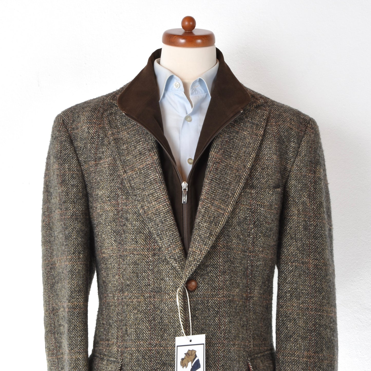 Mario Barutti x Harris Tweed Jacket Size 28/S46 ca. 58cm