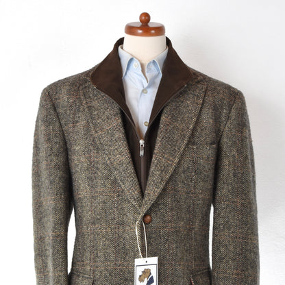 Mario Barutti x Harris Tweed Jacket Size 28/S46 ca. 58cm