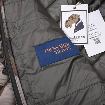 Trussardi Jeans Steppweste Größe 48 ca. 52,5cm - Camouflage