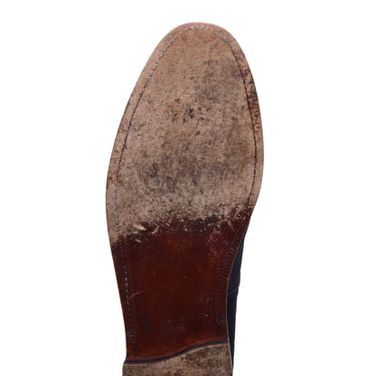 Ludwig Reiter Single Monk Suede Shoes Size 7 1/2 - Blue