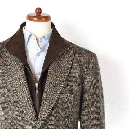 Mario Barutti x Harris Tweed Jacket Size 28/S46 ca. 58cm