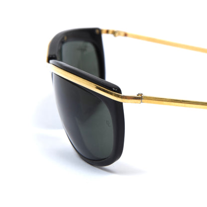 B&L Ray-Ban Olympian Sunglasses - Black & Gold