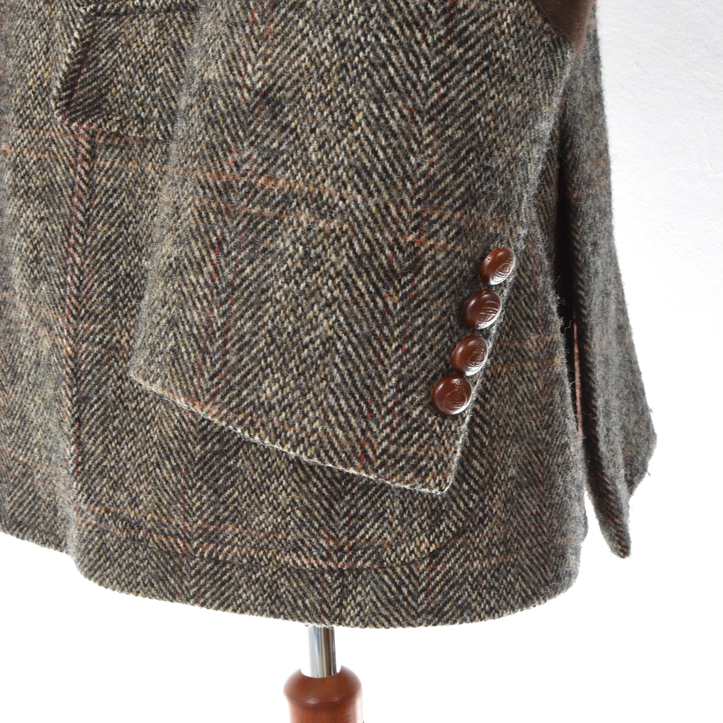 Mario Barutti x Harris Tweed Jacket Size 28/S46 ca. 58cm