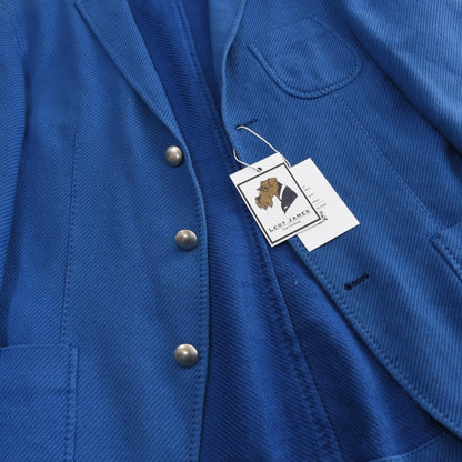 Paoloni Unstructured Jacket Size Chest ca. 53cm - Blue