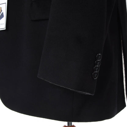 House of Gentlemen 100% Cashmere Jacket Size 54 ca. 60cm - Black