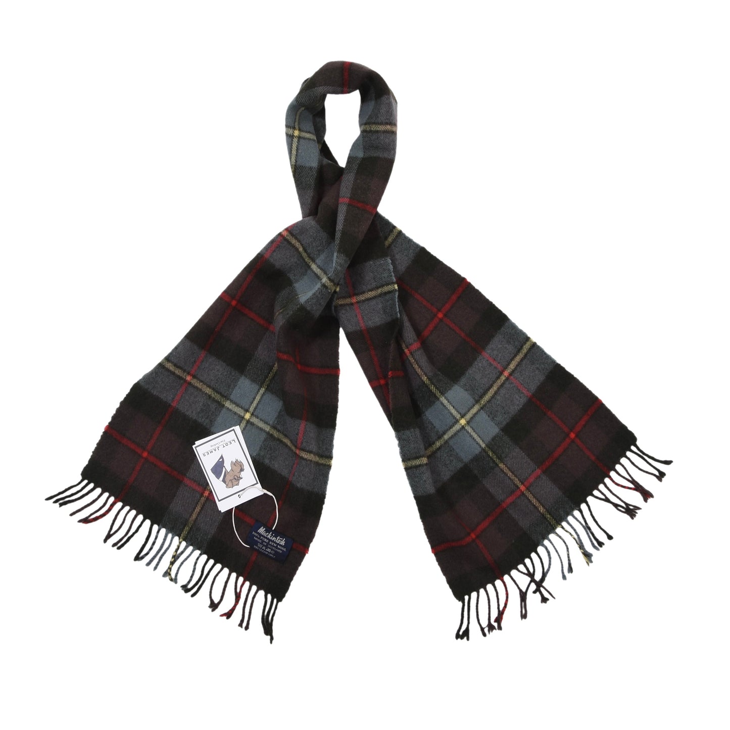 Mackintosh Vintage Wool Scarf ca. 138cm - Plaid