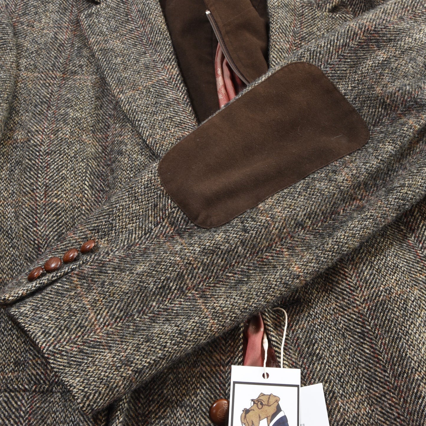 Mario Barutti x Harris Tweed Jacket Size 28/S46 ca. 58cm