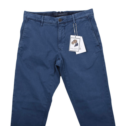 Incotex Hose/Chinos, Größe W31, Slim Fit, ca. 39,5 cm - Blau
