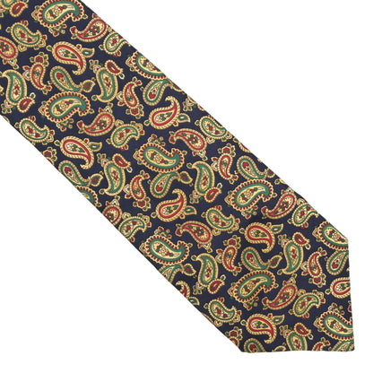 Royal Country Life Silk Tie - Navy Paisley