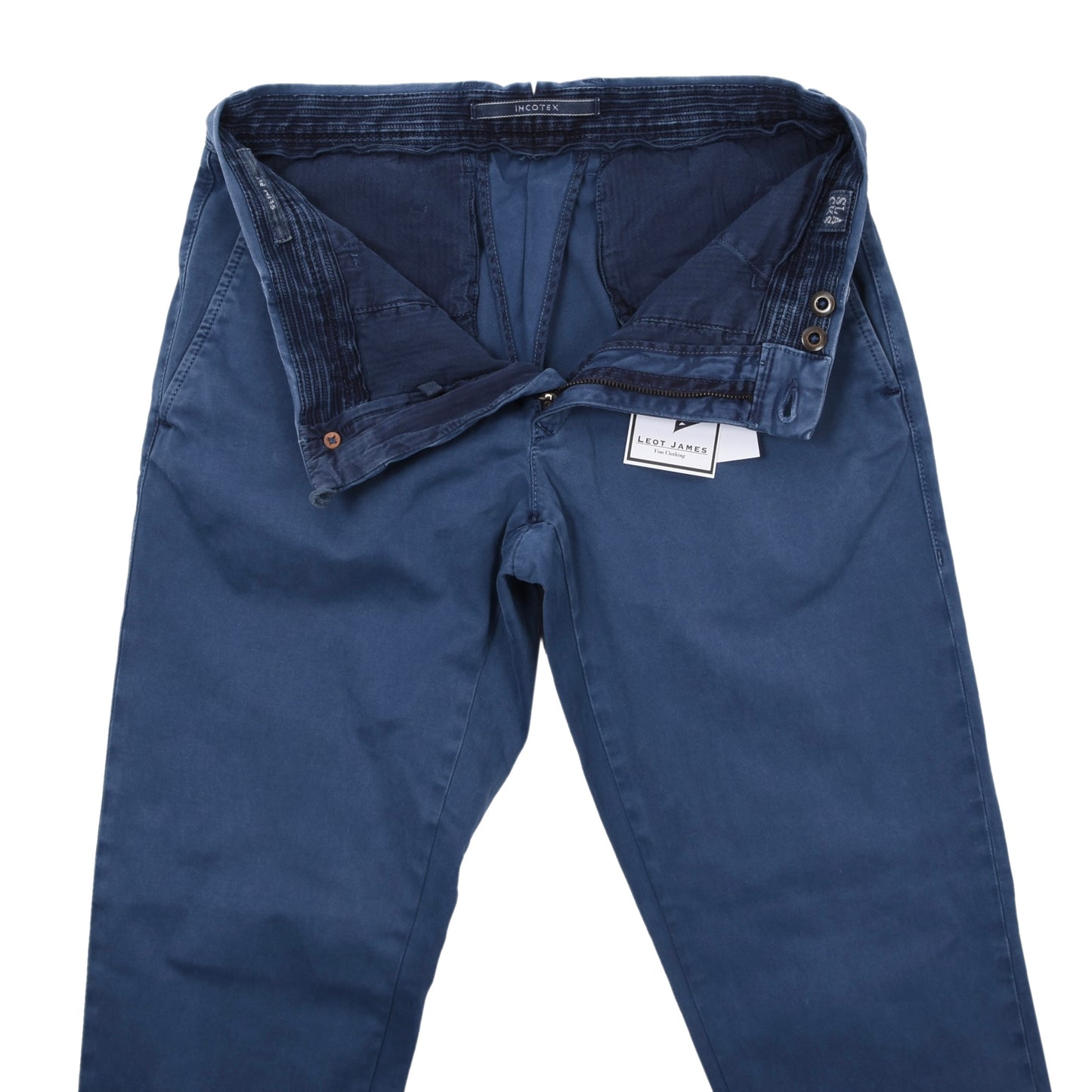 Incotex Hose/Chinos, Größe W31, Slim Fit, ca. 39,5 cm - Blau