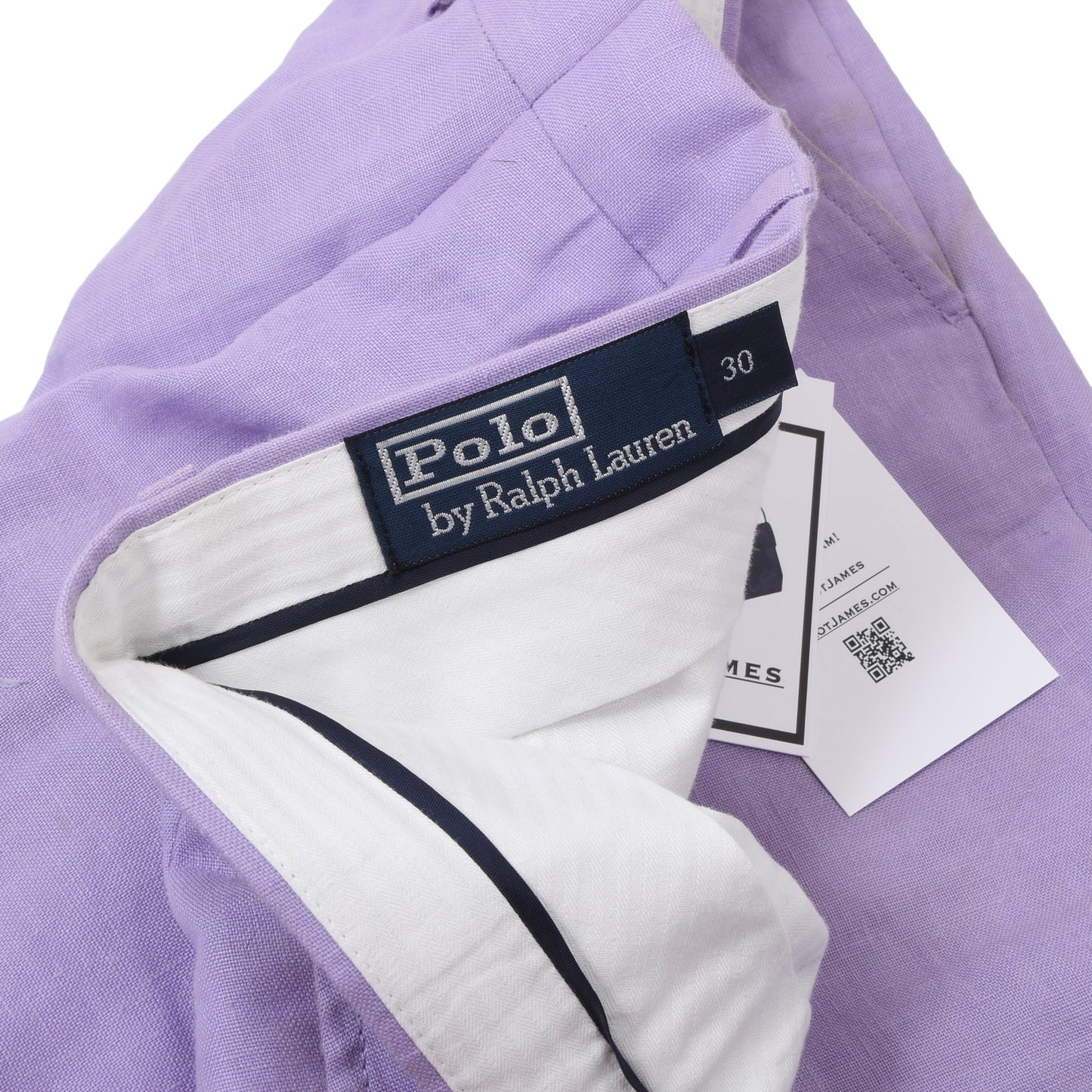Polo Ralph Lauren Linen Pants Size W30 Made in Italy - Lavender