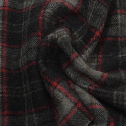 DAKS London Vintage Wool Scarf ca. 137cm - Green Plaid