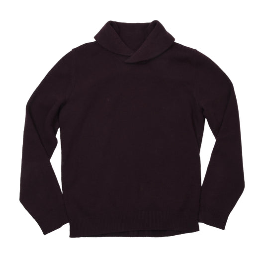 SuitSupply Pullover mit Schalkragen Größe S Brustumfang ca. 50,5 cm 30 % Kaschmir - Pflaume