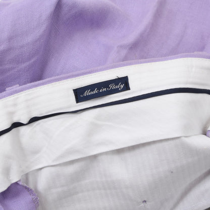 Polo Ralph Lauren Linen Pants Size W30 Made in Italy - Lavender