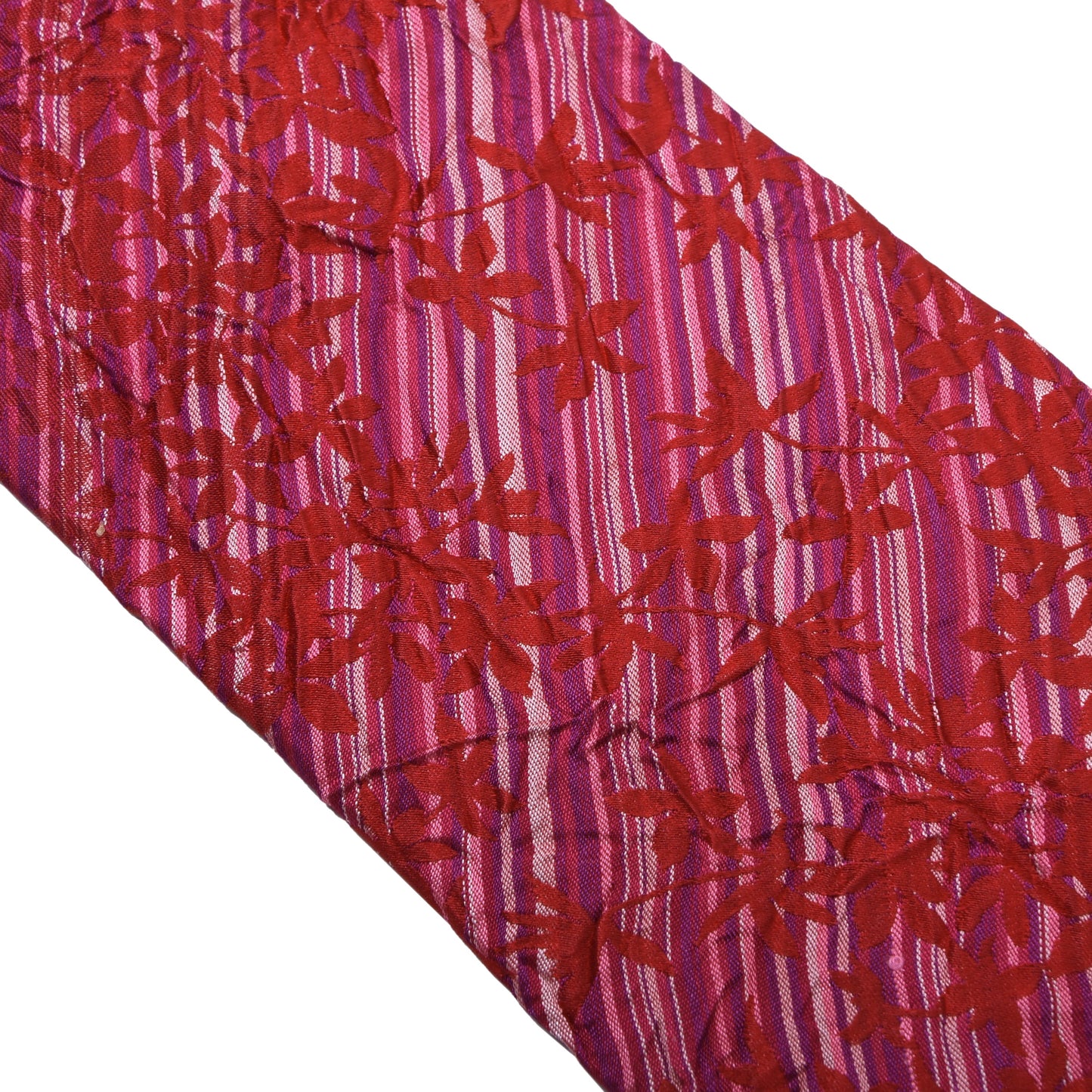 NWT Kenzo Silk Tie ca. 144cm/9.5cm - Pink Seersucker