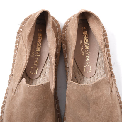 Benson's Shoes Suede Espadrilles Size 44 - Beige