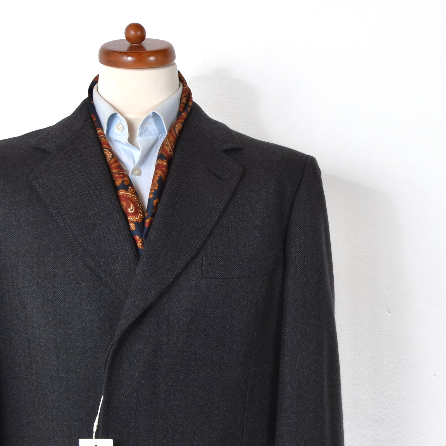 Chester Barrie Handmade Wool Overcoat Size 40"/102cm - Grey