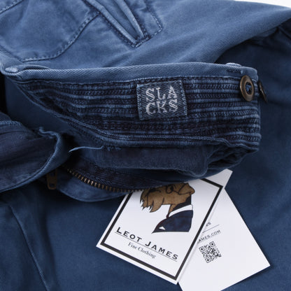 Incotex Hose/Chinos, Größe W31, Slim Fit, ca. 39,5 cm - Blau