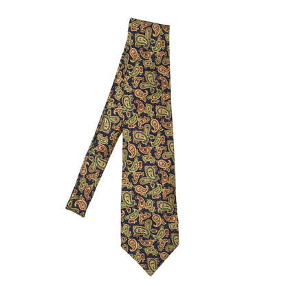 Royal Country Life Silk Tie - Navy Paisley