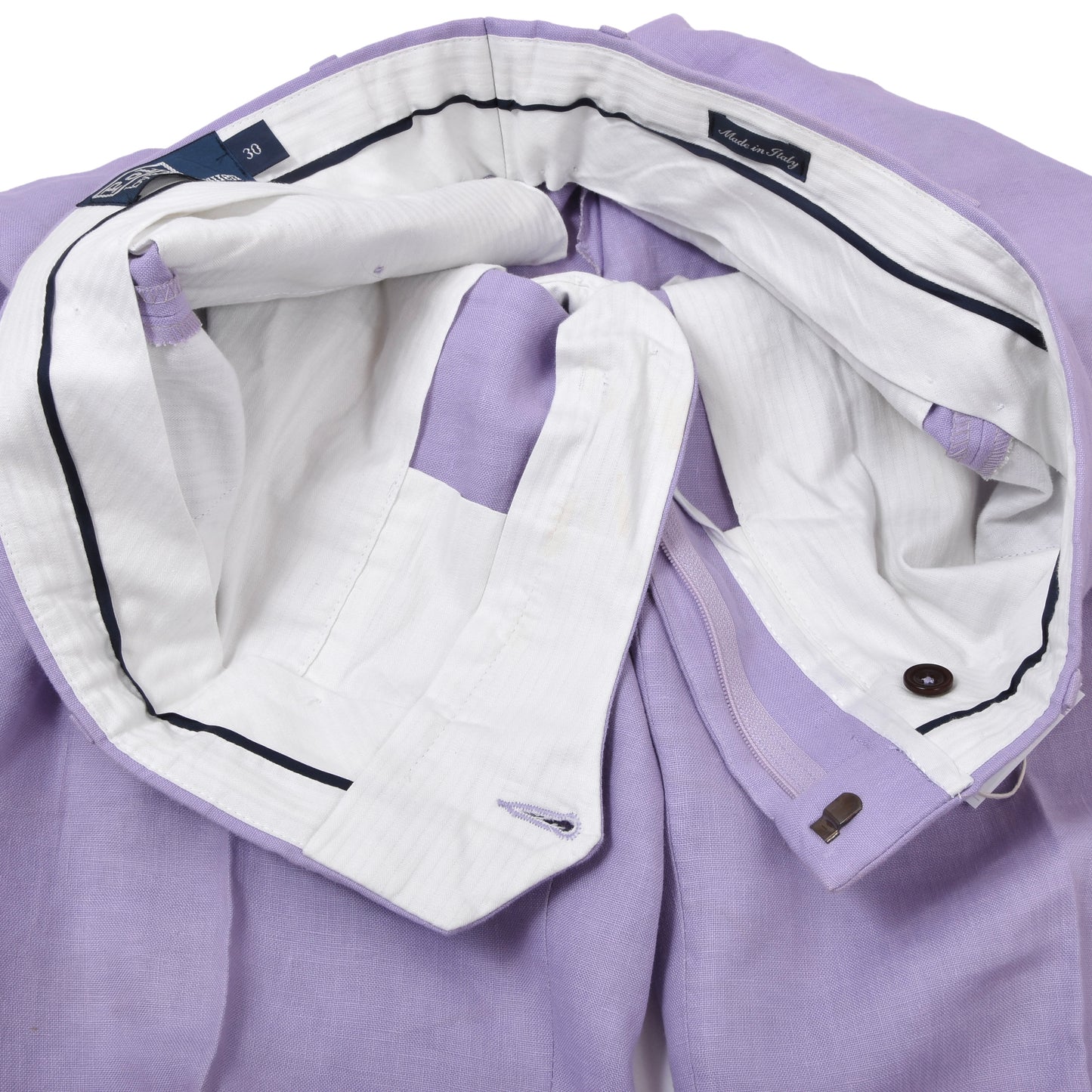 Polo Ralph Lauren Linen Pants Size W30 Made in Italy - Lavender