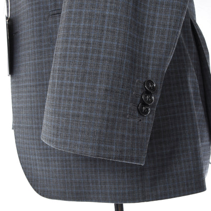 Sturm x  Bäumler Super 110s Wool Suit Size 48 - Grey Plaid