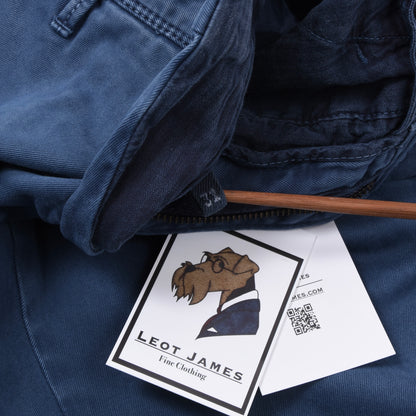 Incotex Hose/Chinos, Größe W31, Slim Fit, ca. 39,5 cm - Blau