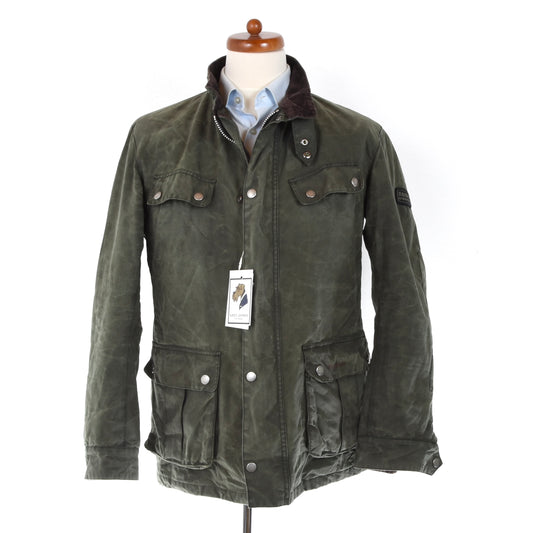 Barbour International Duke Jacke gewachst Größe L - Grün