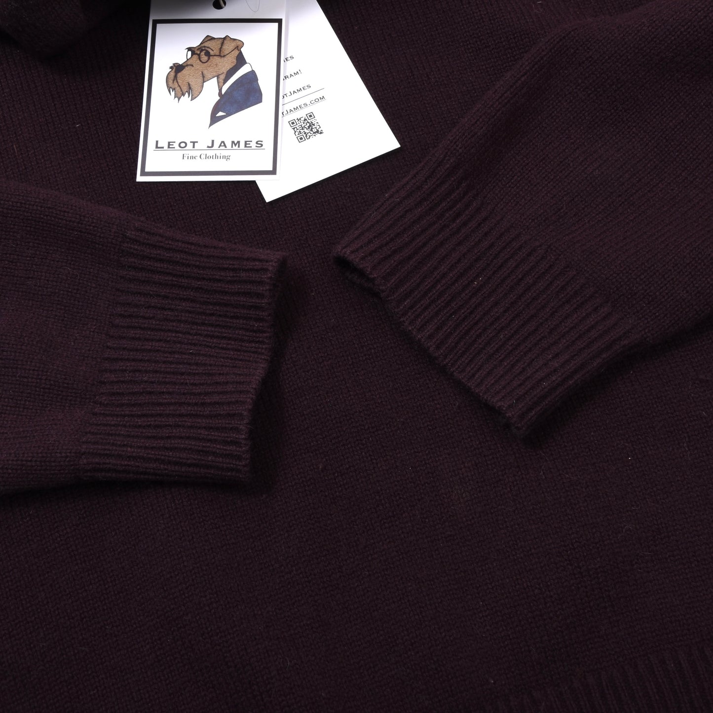 SuitSupply Shawl-Collared Sweater Size S Chest ca. 50.5cm 30% Cashmere - Plum