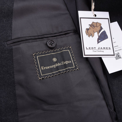 Vintage Ermenegildo Zegna Wool-Cashmere Double-Breasted Suit Chest ca. 54.5cm - Grey