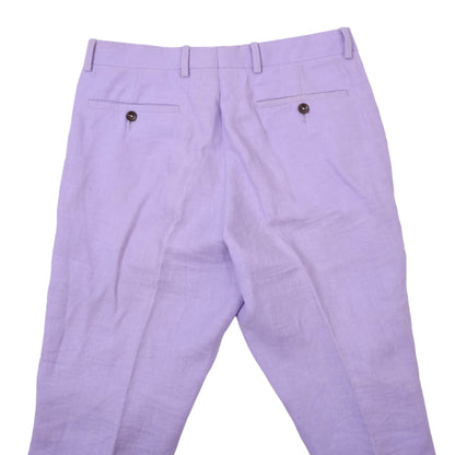 Polo Ralph Lauren Linen Pants Size W30 Made in Italy - Lavender