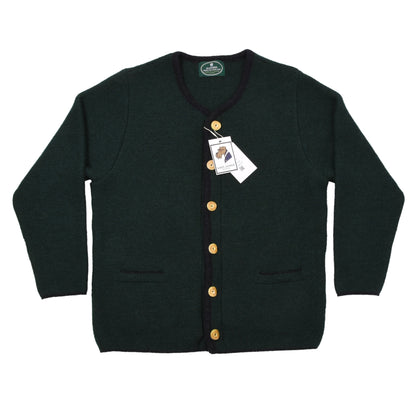 Allwerk 100% Wool Sweater Size 54 Chest ca. 58cm Made in Austria  - Green