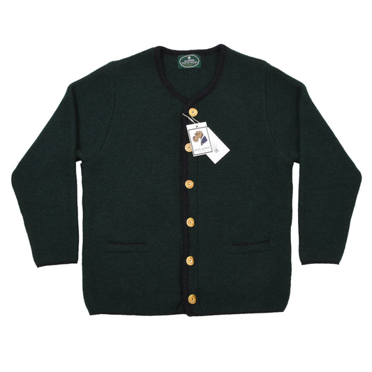 Allwerk 100% Wollpullover Größe 54 Brust ca. 58cm Made in Austria - Grün