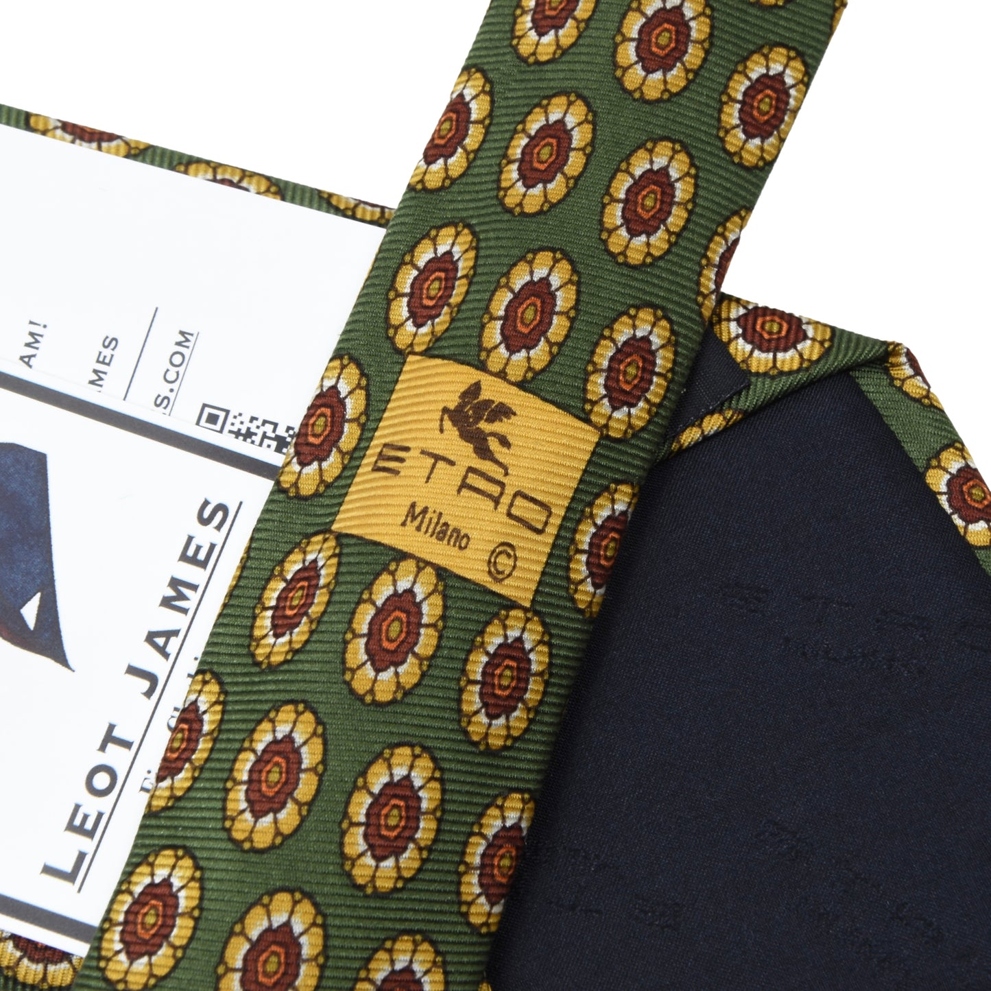 Etro Milano Silk Tie - Floral Neat