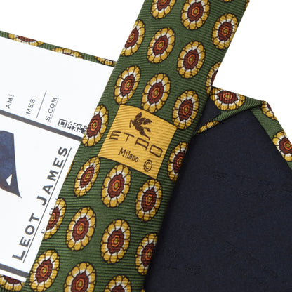 Etro Milano Silk Tie - Floral Neat