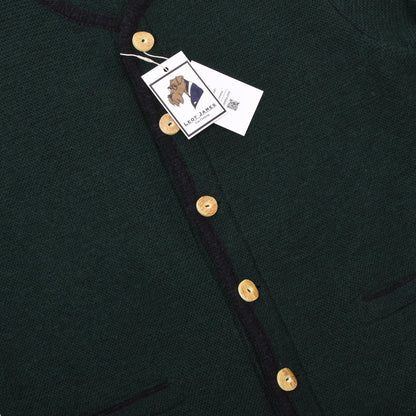 Allwerk 100% Wool Sweater Size 54 Chest ca. 58cm Made in Austria  - Green