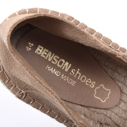 Benson's Shoes Suede Espadrilles Size 44 - Beige