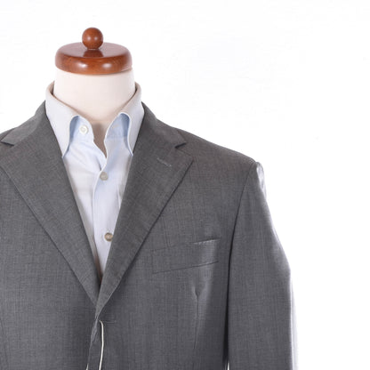 Boggi Milano x Isaia Wool Suit Size 50 Chest ca. 52.5cm - Grey Stripes