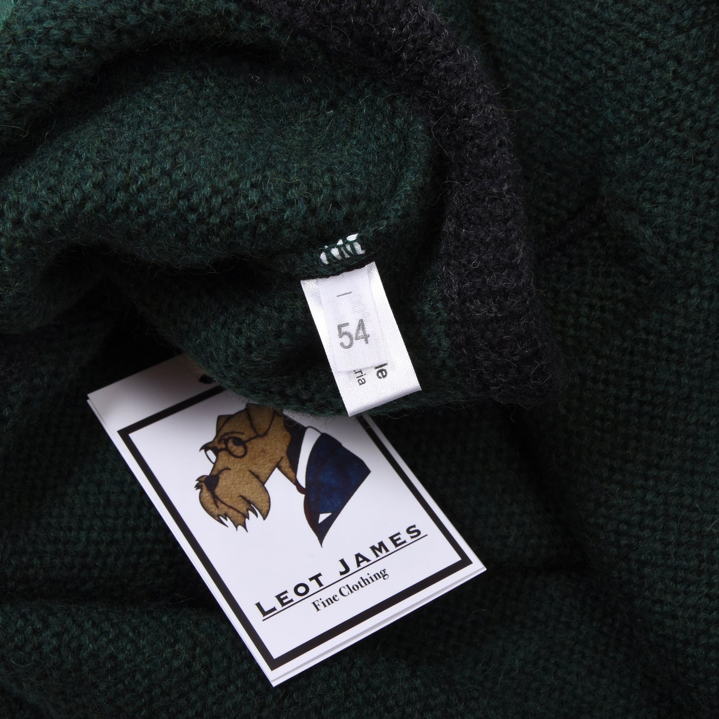 Allwerk 100% Wool Sweater Size 54 Chest ca. 58cm Made in Austria  - Green