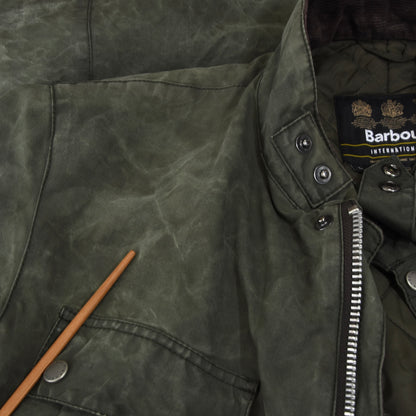 Barbour International Duke Jacke gewachst Größe L - Grün