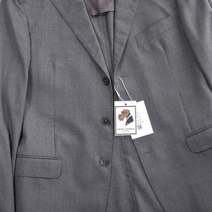 Boggi Milano x Isaia Wool Suit Size 50 Chest ca. 52.5cm - Grey Stripes