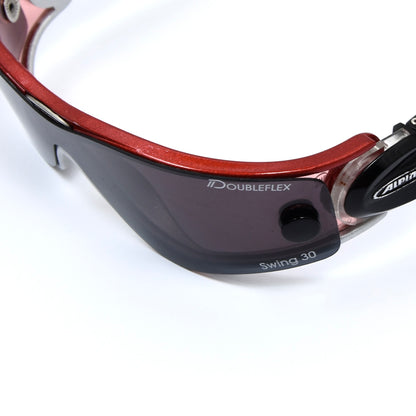 Alpina Swing 30 7592 Cycling Sunglasses - Red & Silver