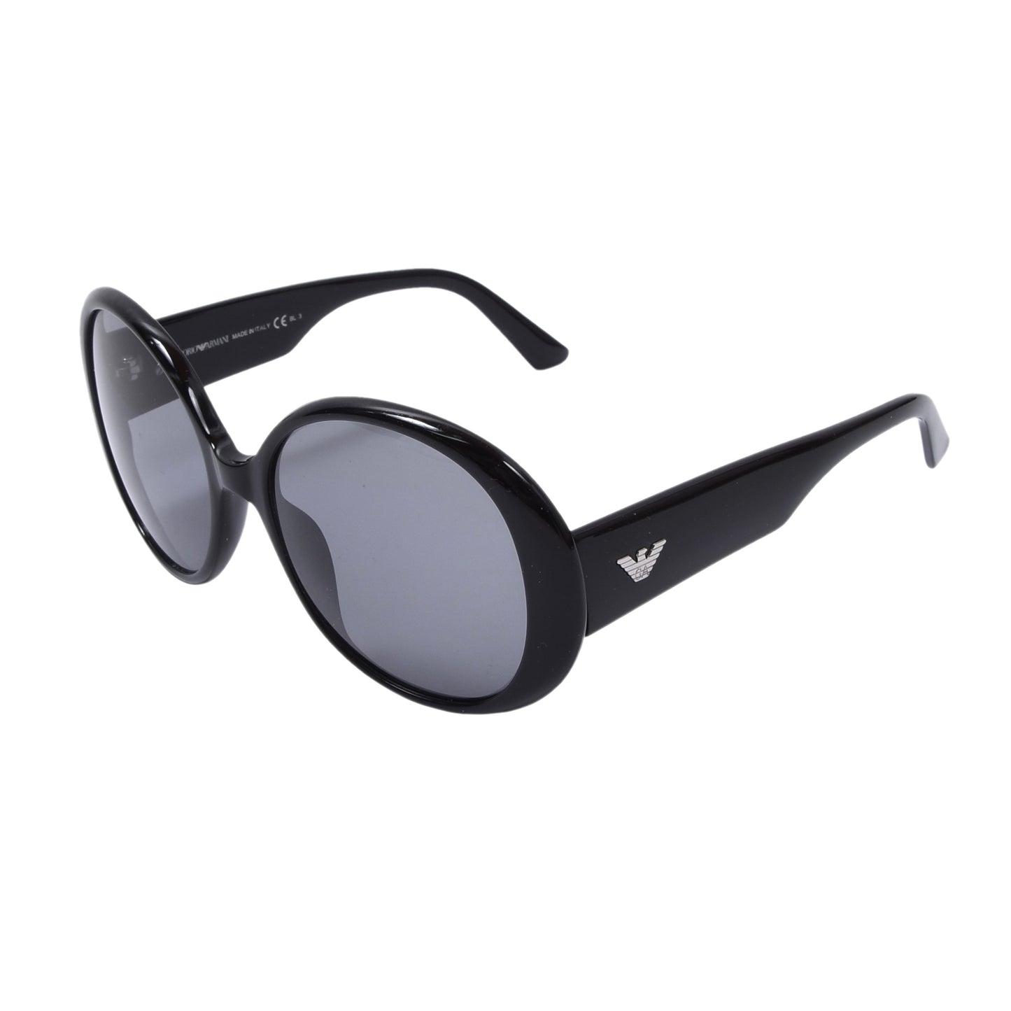 Emporio Armani EA9607 Round Sunglasses - Black