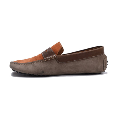 Sutor Mantellassi Driving Loafers Size 41 - Orange/Tan/Brown