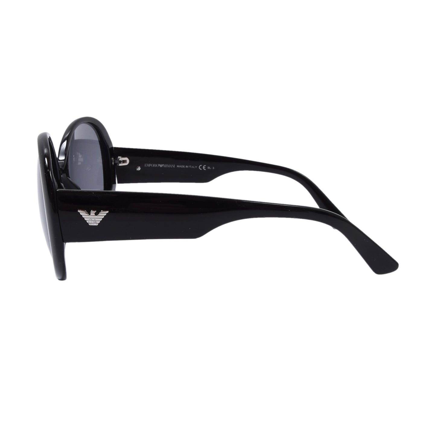 Emporio Armani EA9607 Round Sunglasses - Black
