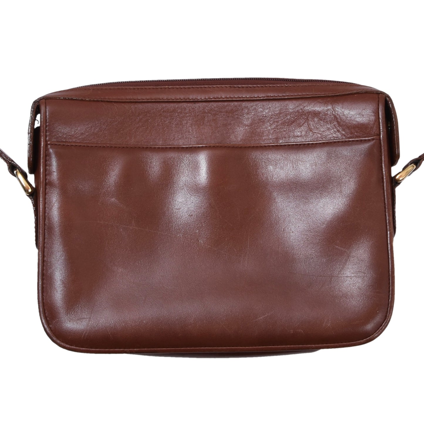 Vintage Etienne Aigner Leather Crossbody Bag ca. 28.5cm - Brown