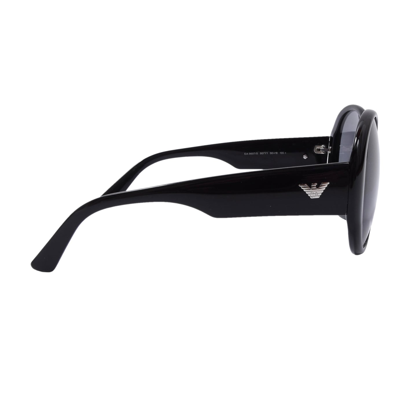 Emporio Armani EA9607 Round Sunglasses - Black