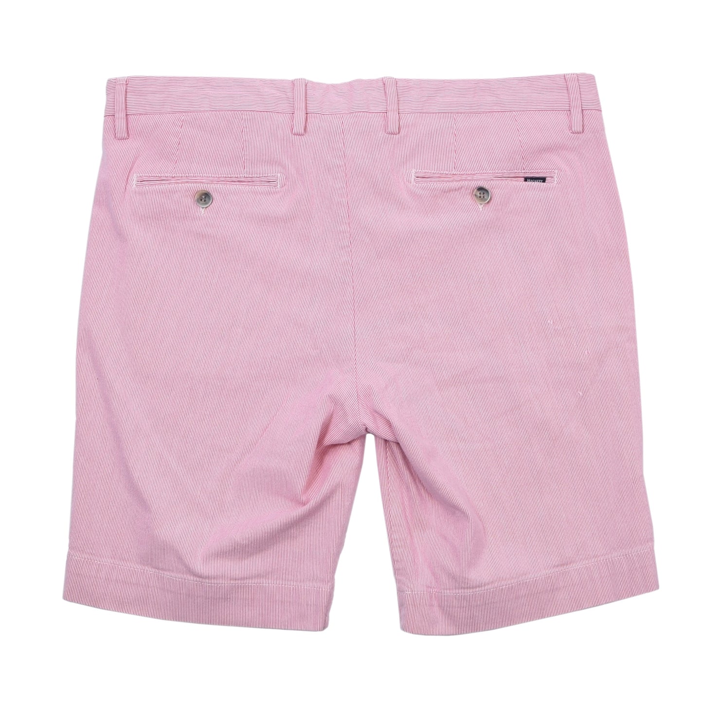 Hackett London Seersucker Shorts Size W36 Kensington Slim - Red/White