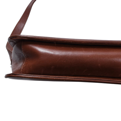 Vintage Etienne Aigner Leather Crossbody Bag ca. 28.5cm - Brown