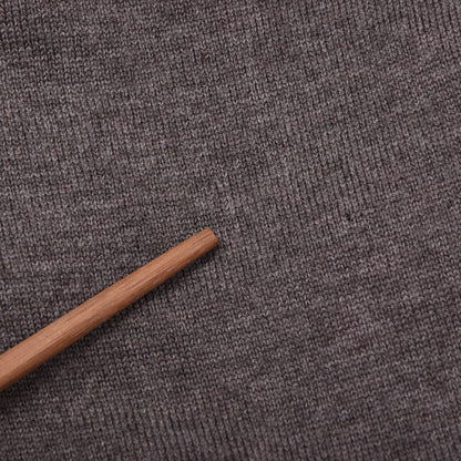 Paul & Shark 100% Wool Cardigan Sweater Feat. Leather Details Size L Chest ca. 55cm - Brown